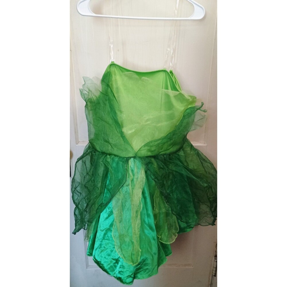 Fun Shack Tinker Bell Fairy Costume Dress Adult XL Green Halloween Cosplay